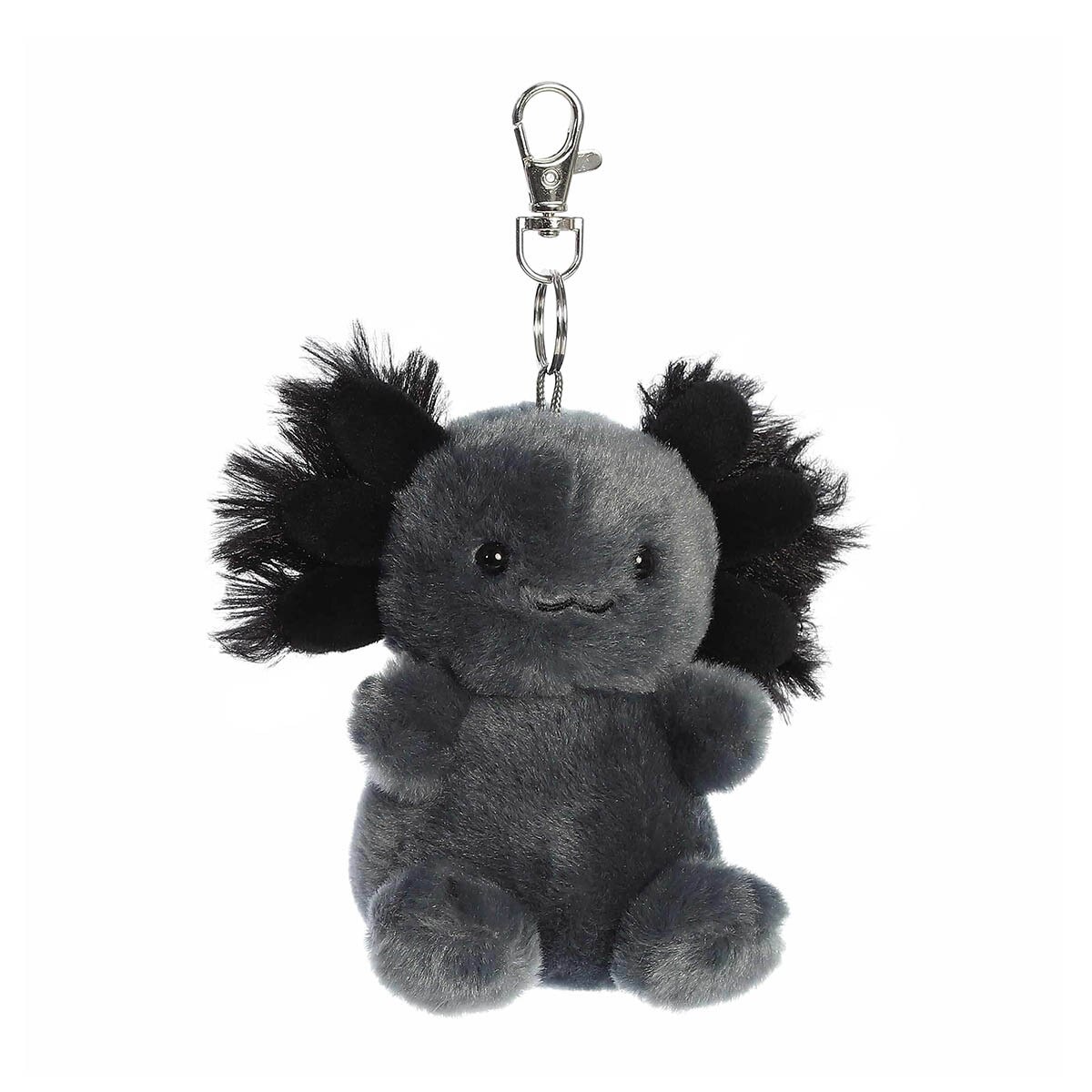 Palm pals onyx axolotl clip-on plush